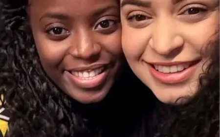 Angola e Brasil representados numa imagem: Nair Nany e Aline Miranda