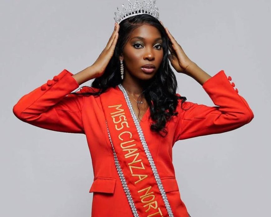 Wanderleia Rodrigues da Rosa de Porcelana ao palco do Miss Angola