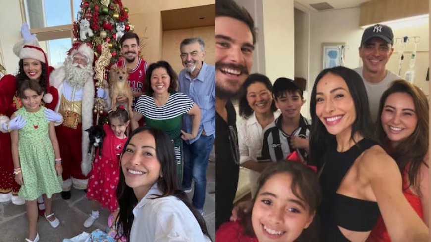 Sabrina Sato celebrou o natal ao lado de seu pai após ser internado inesperadamente no hospital Albert Einstein