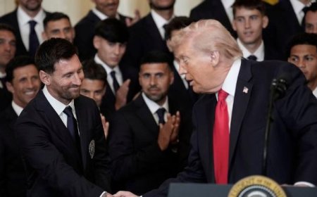 Messi e Inter Miami celebram conquista da MLS na Casa Branca