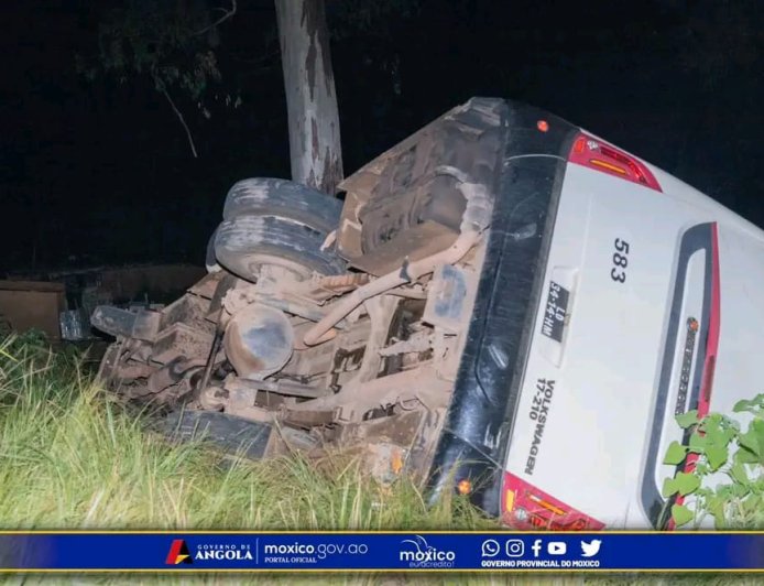 Acidente de autocarro da Igreja Adventista faz dezenas de feridos no Moxico