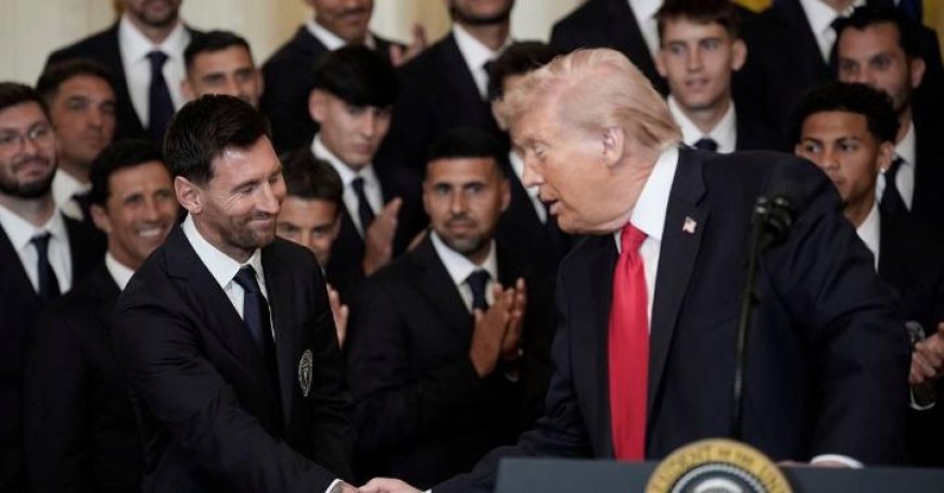 Messi e Inter Miami celebram conquista da MLS na Casa Branca