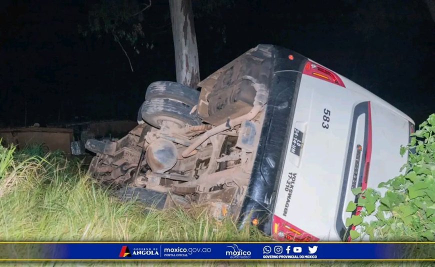 Acidente de autocarro da Igreja Adventista faz dezenas de feridos no Moxico