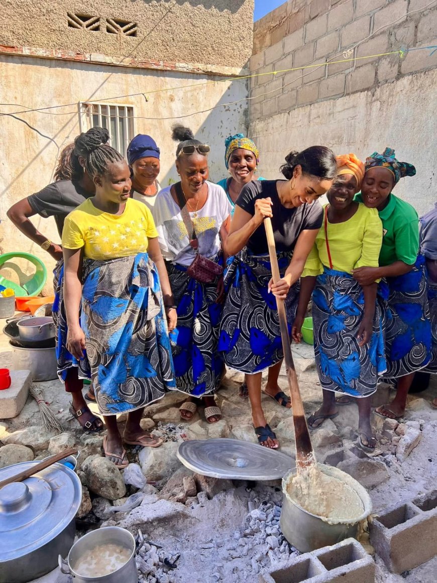 Micaela Reis conquista família em Benguela com desafio culinário