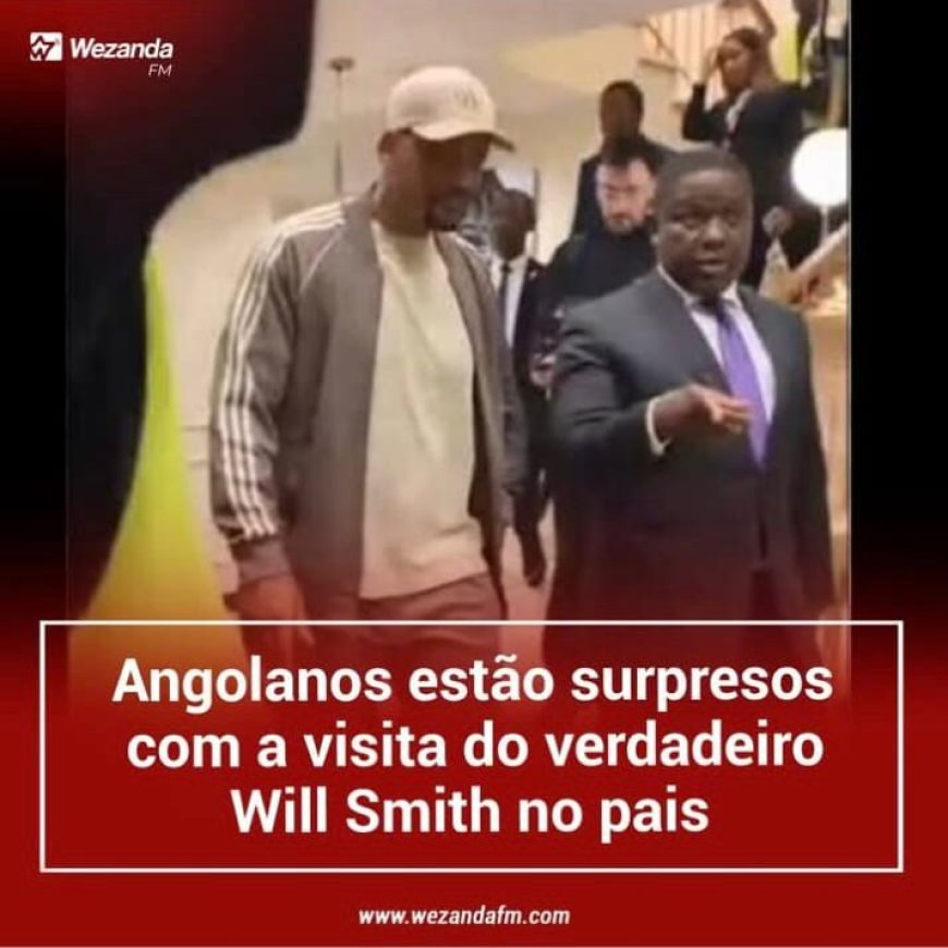 Angolanos estão surpresos com visita do verdadeiro Will Smith no país 