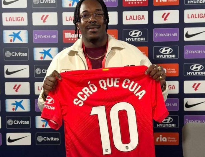 Scró que Cuia anuncia o seu contrato com o Atlético de Madrid